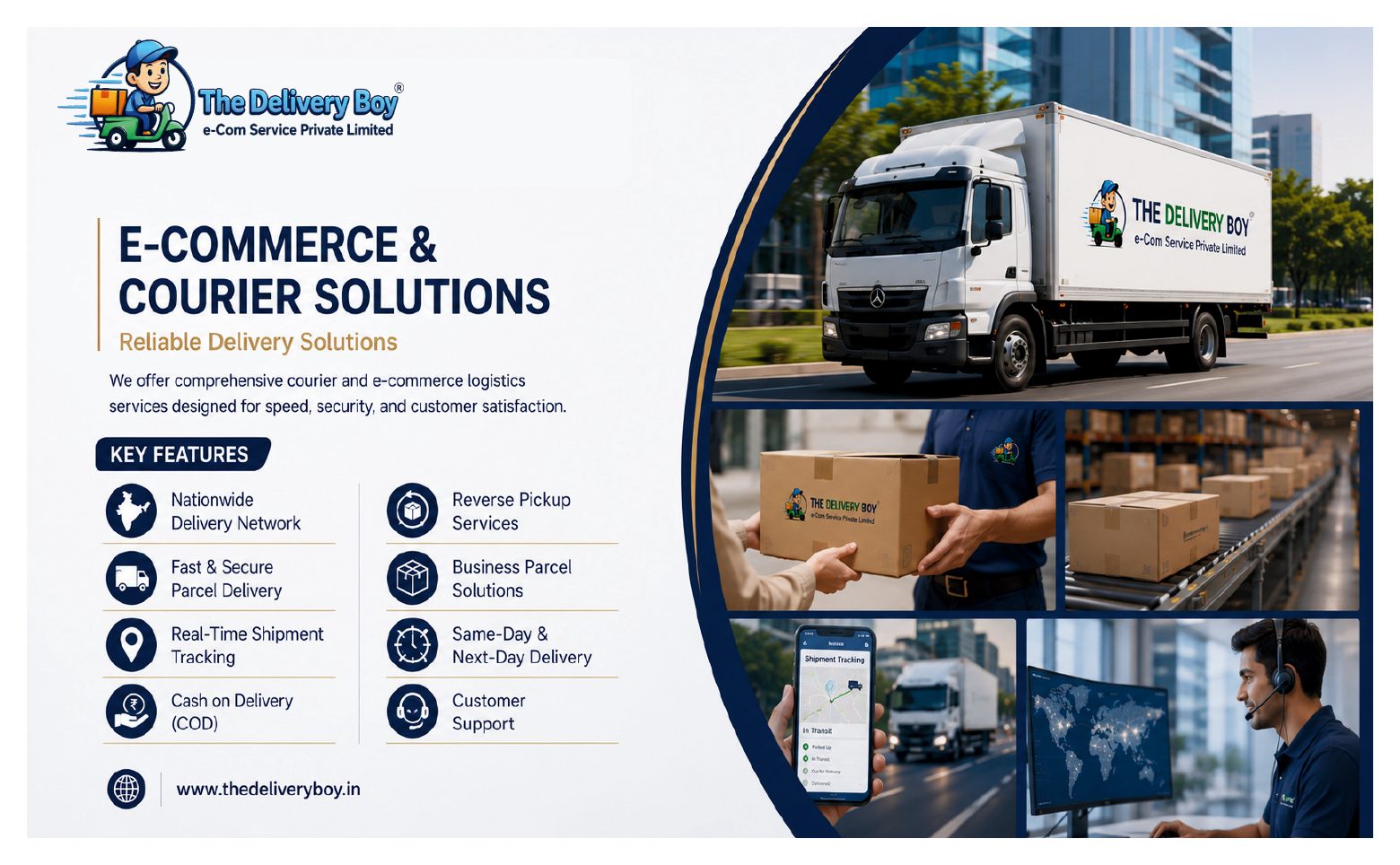 Brochure page 4 - E-Commerce & Courier