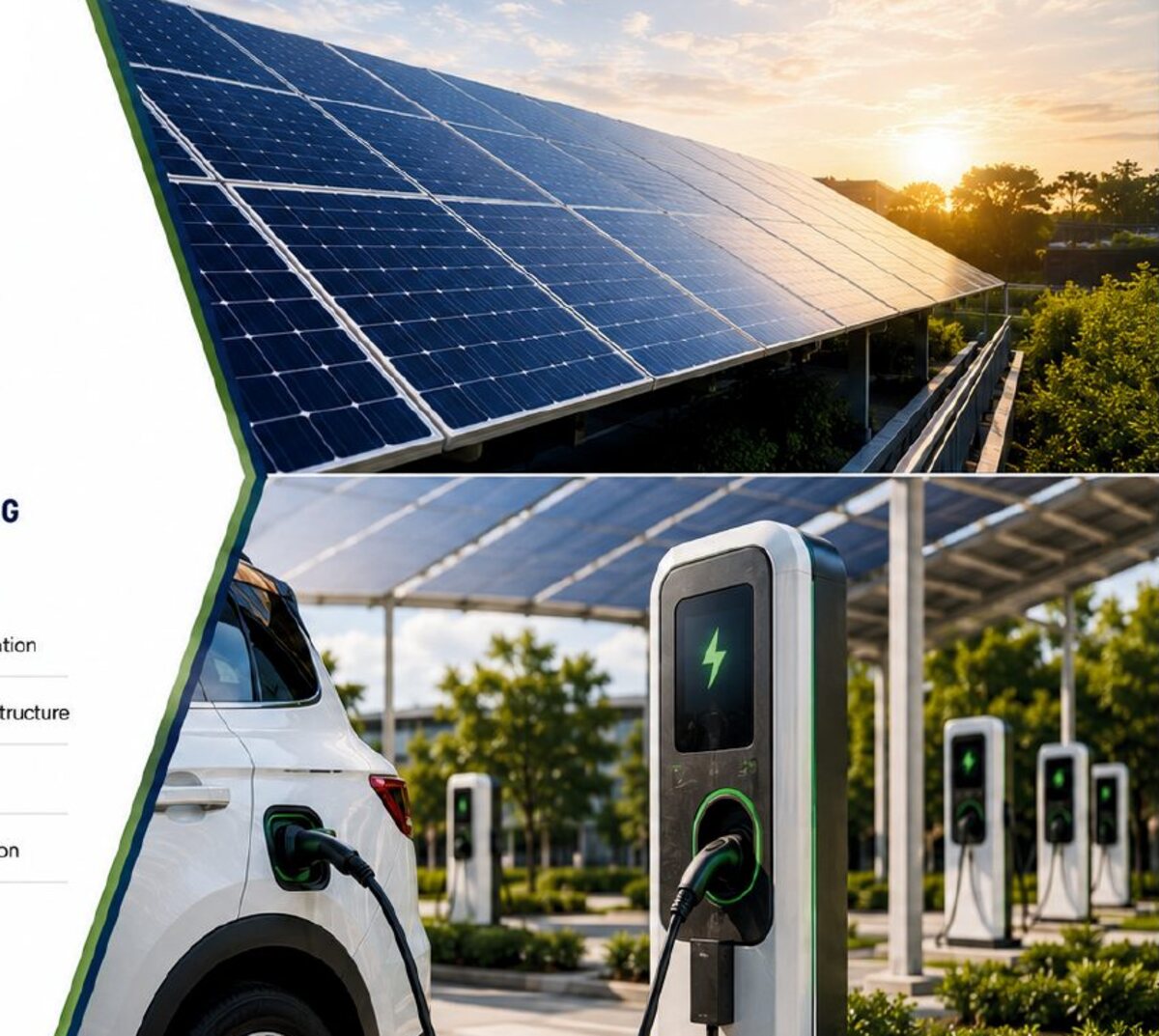 Solar panels and electric vehicle charging